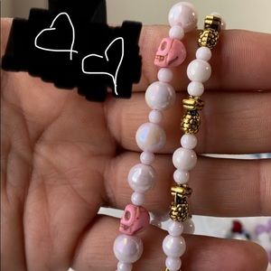 Pineapple pink bracelet